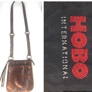 Hobo International Leather Crossbody Braided Strap